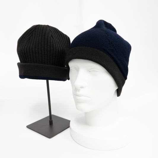 ウールリバーシブルワッチキャップ