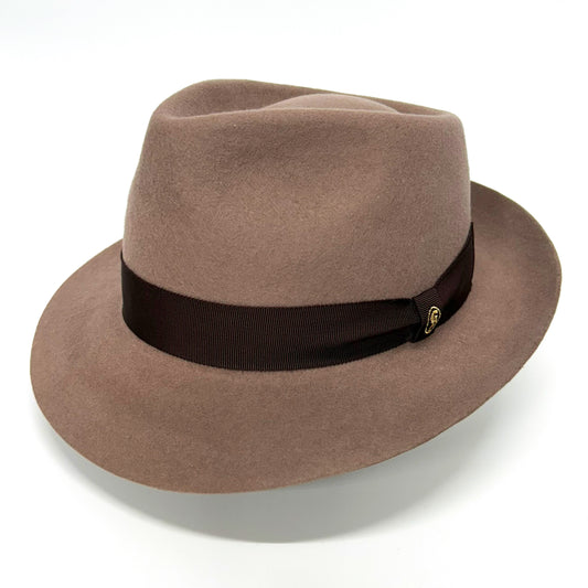 【日本人の頭に合う】90gウールフェルトハット   ベージュ