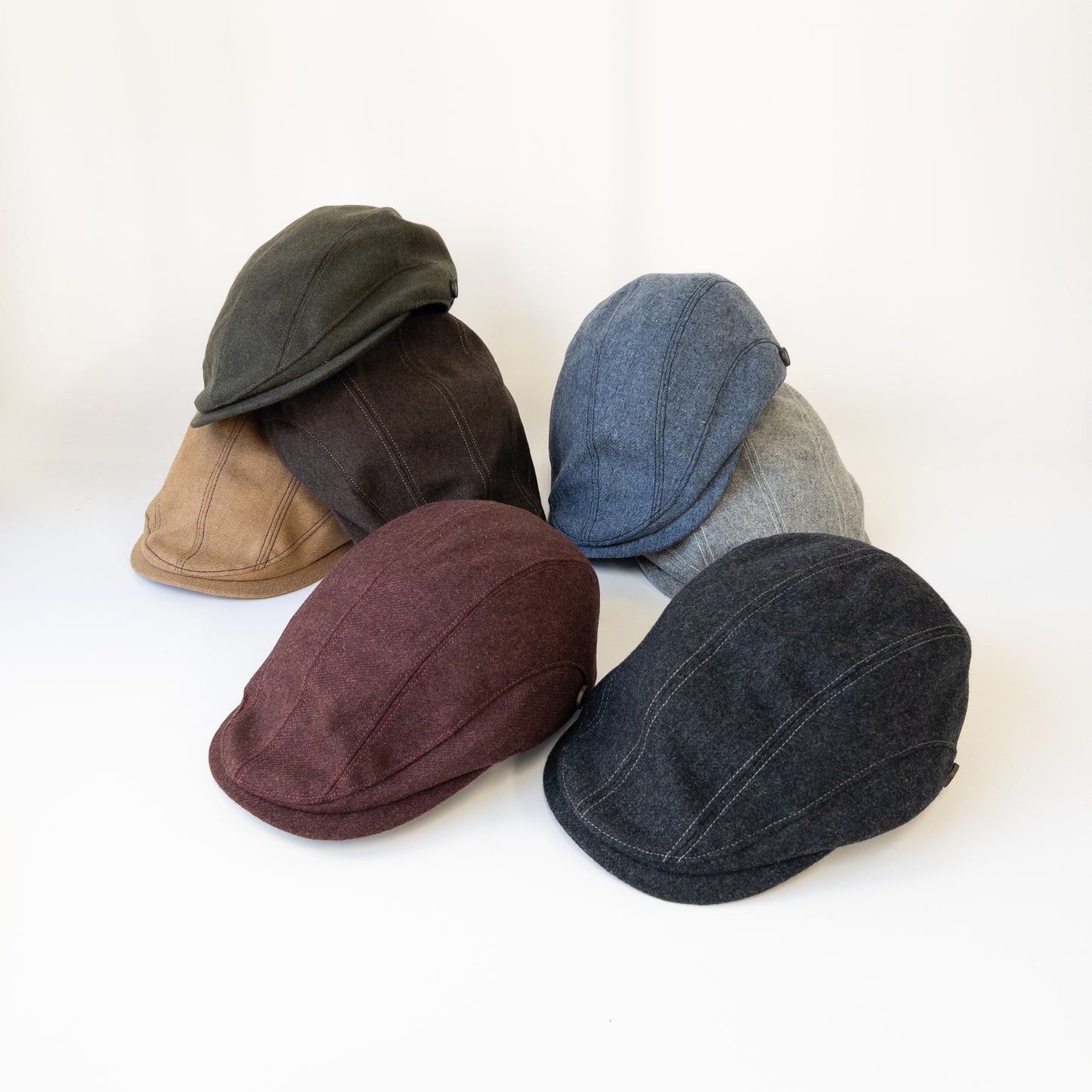 ウォッシャブルフラノハンチング　ブラウン