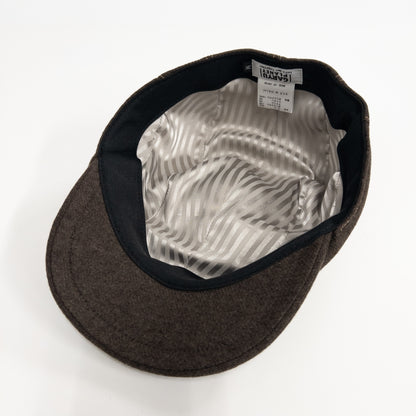 ウォッシャブルフラノハンチング　ブラウン