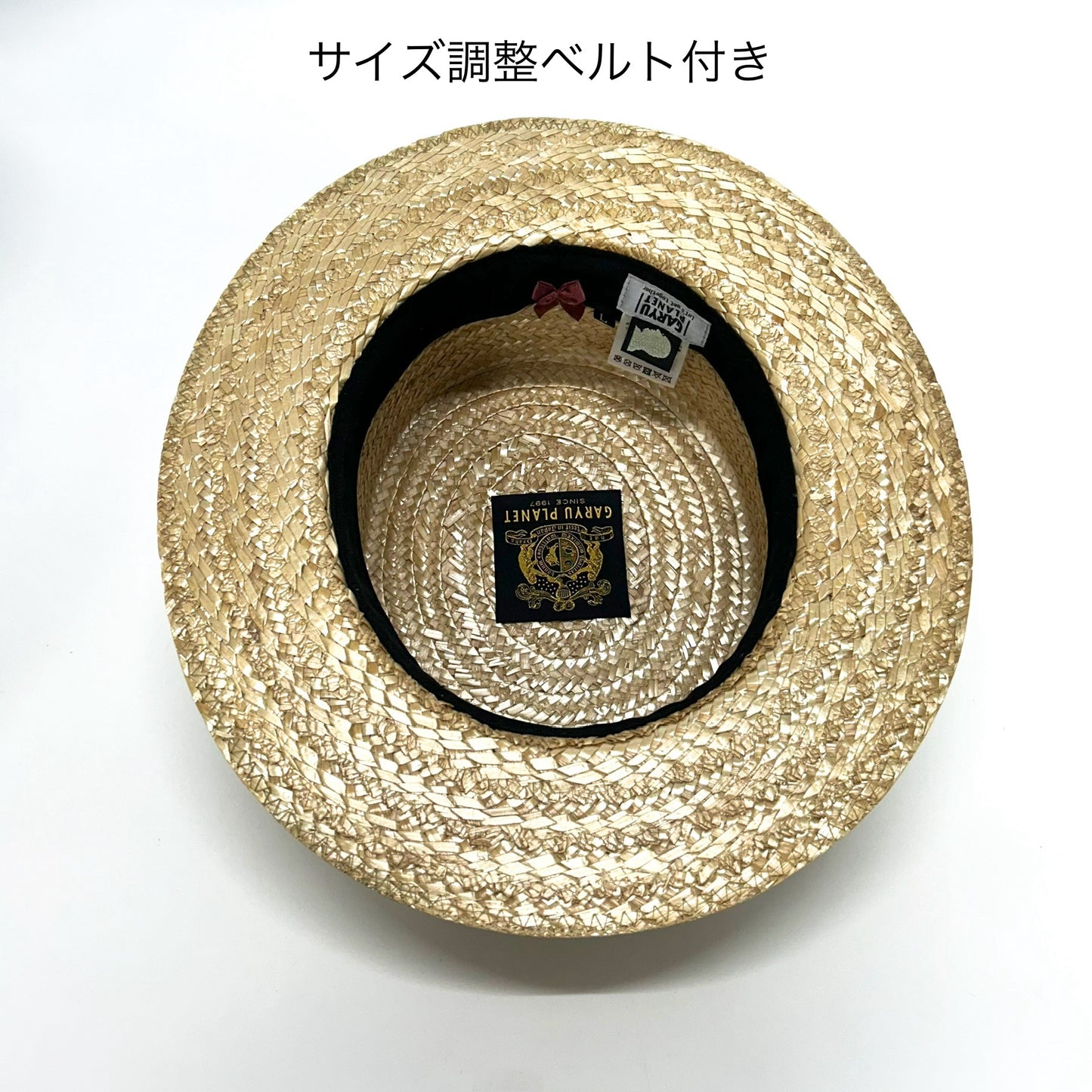 花麦カンカン帽  ネイビー