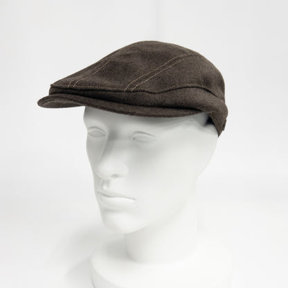 ウォッシャブルフラノハンチング　ブラウン