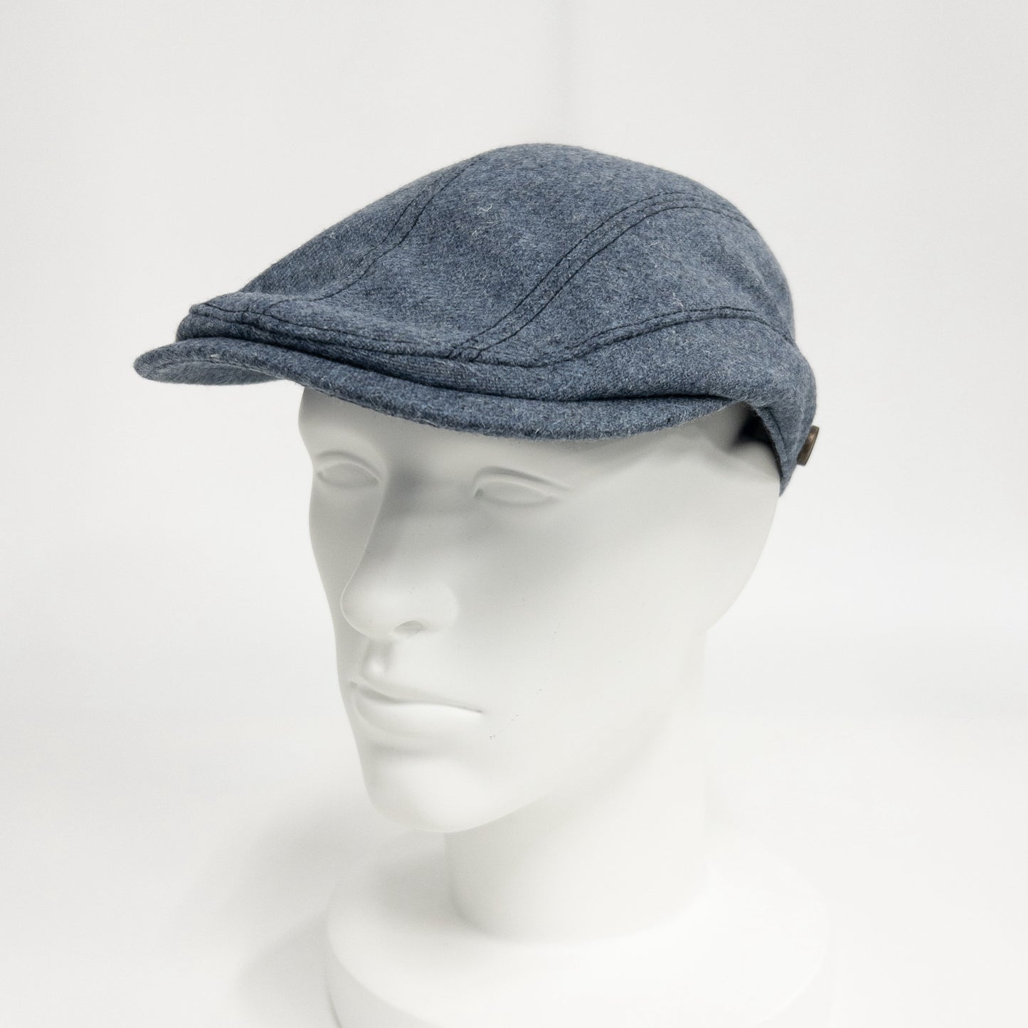 ウォッシャブルフラノハンチング　ブルー