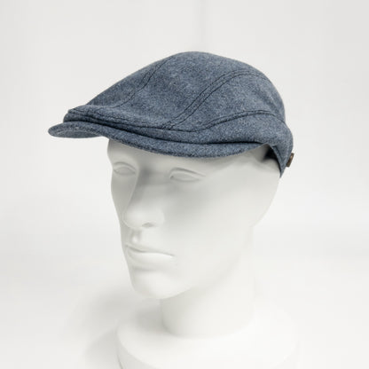 ウォッシャブルフラノハンチング　ブルー