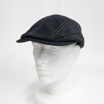 ウォッシャブルフラノハンチング　チャコール