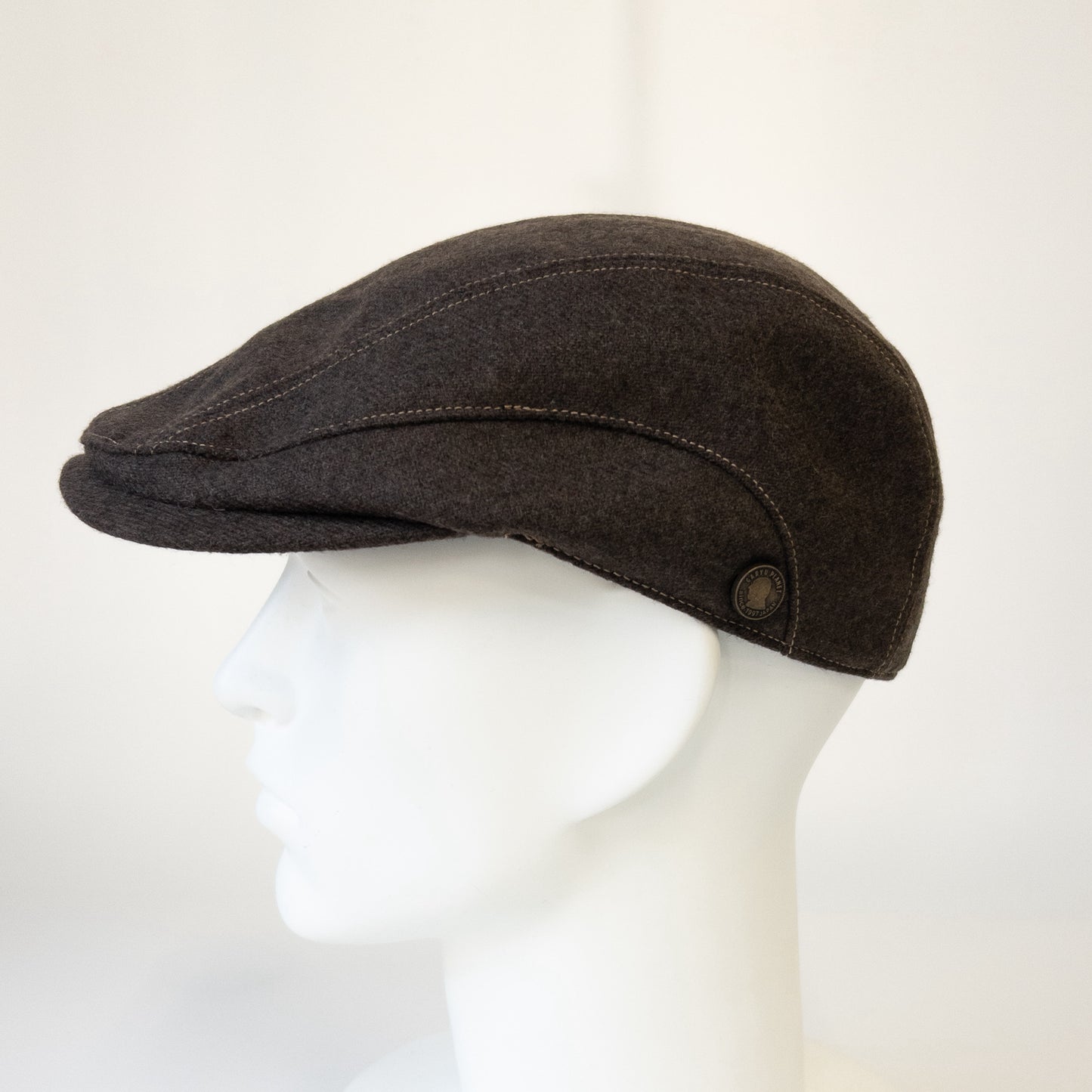 ウォッシャブルフラノハンチング　ブラウン