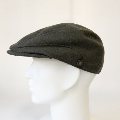 ウォッシャブルフラノハンチング　カーキ