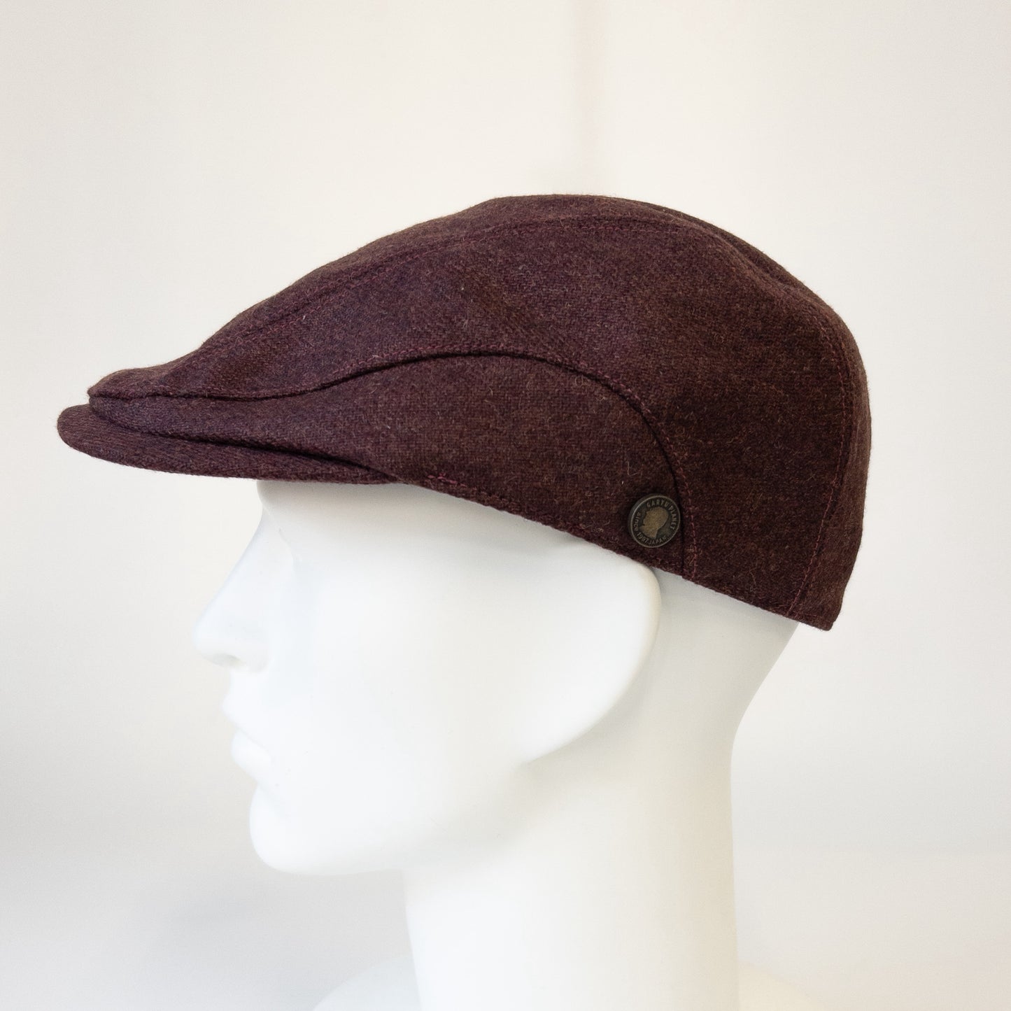 ウォッシャブルフラノハンチング　ボルドー