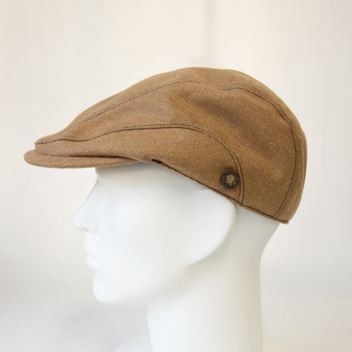 ウォッシャブルフラノハンチング　キャメル