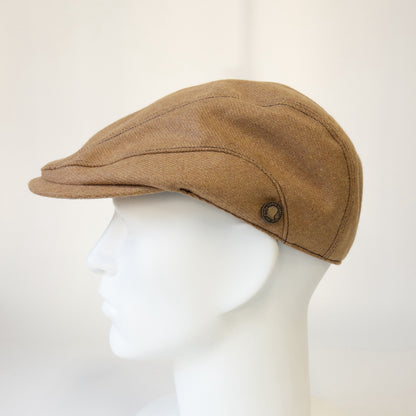 ウォッシャブルフラノハンチング　キャメル