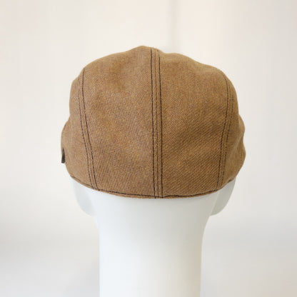 ウォッシャブルフラノハンチング　キャメル