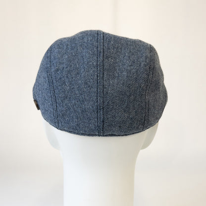 ウォッシャブルフラノハンチング　ブルー