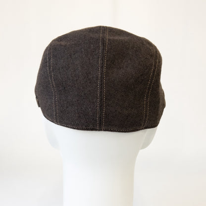 ウォッシャブルフラノハンチング　ブラウン