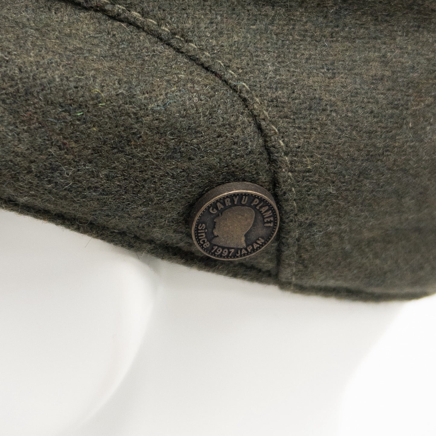 ウォッシャブルフラノハンチング　カーキ