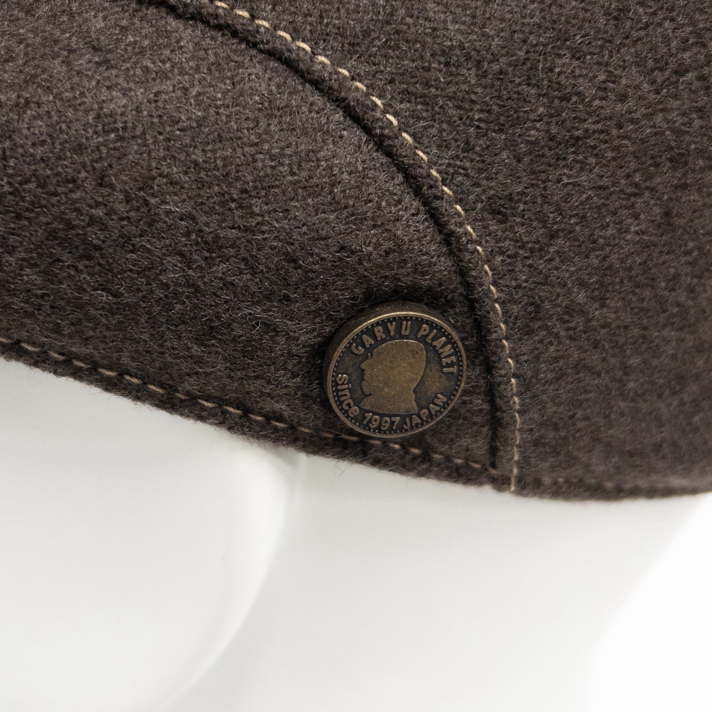 ウォッシャブルフラノハンチング　ブラウン