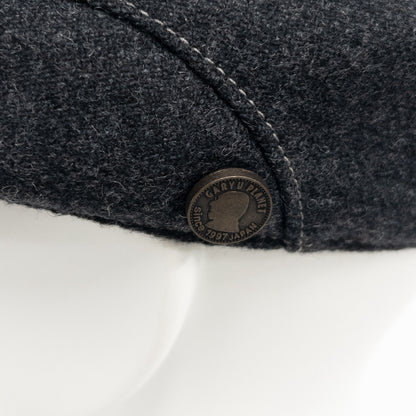 ウォッシャブルフラノハンチング　チャコール